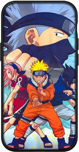 Handyhülle mit Naruto Itachi Sasuke Cartoon Design für OPPO A94 5G A95 5G, Bandai, Schwarz/Mehrfarbig - Bild 1