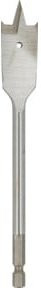 Heller QuickBit Forstner Flachfräsbohrer mit 1/4 Zoll Sechskantschaft in Silber, Durchmesser: 35 mm, Länge: 152 mm - Bild 1