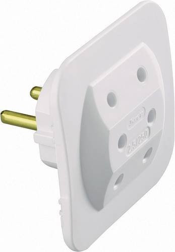 Kopp 3-fach Steckdosen-Verteiler Euro-Adapter in Weiß - Bild 1