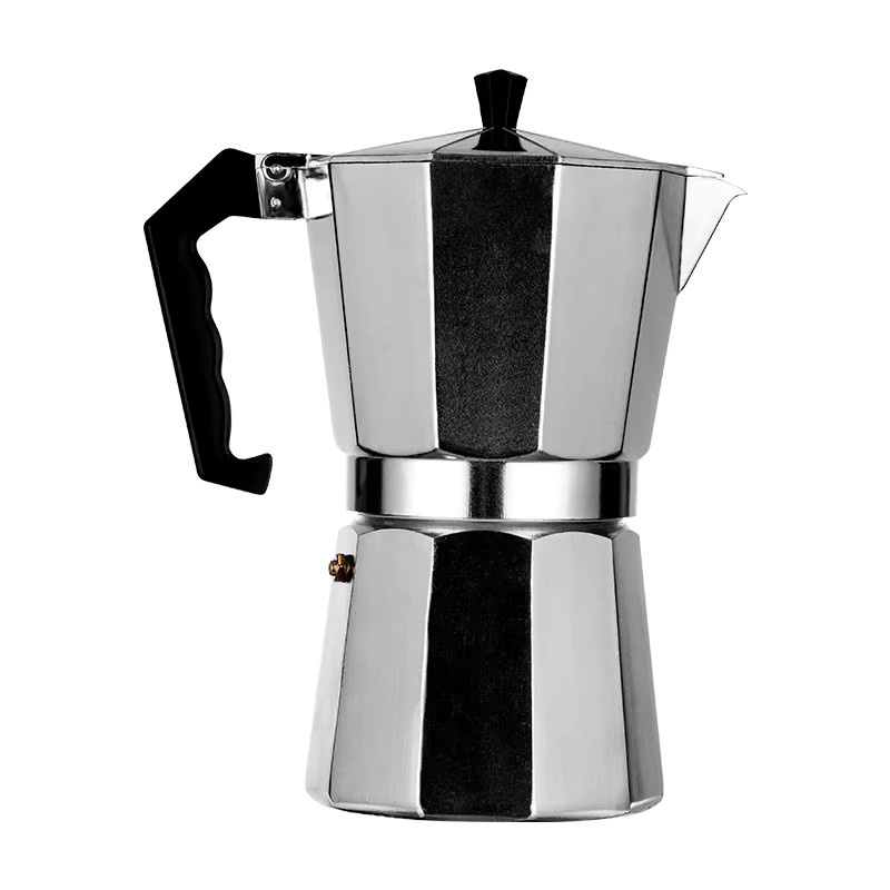 RSCHEF Moka-Kanne aus Aluminium in Silber für Espresso und klassischen Kaffee - Bild 3