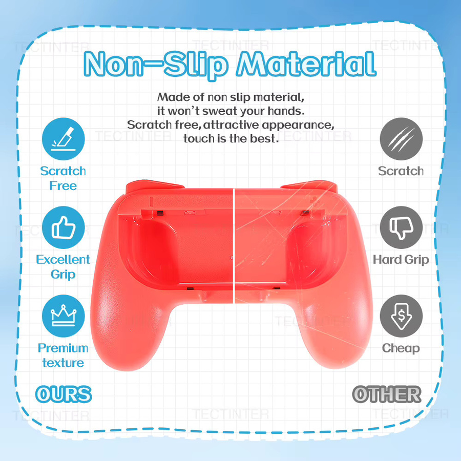 2er-Set Joystick Controller Handgriffe für Nintendo Switch und OLED als Gamepad Halterung und Ständer Zubehör - Bild 3