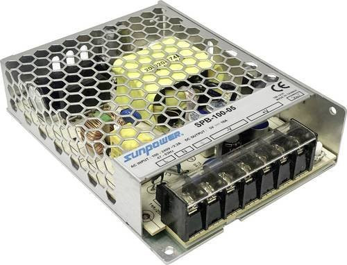 Dehner Elektronik SPB 100-05 Netzteil Stromversorgung 5 V/DC 18.0A 100W in Silber - Bild 1