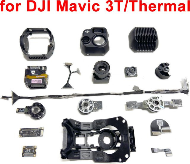 DJI Mavic 3T Gimbal PTZ Kabel und Kamera Linie mit Yaw Motor und Roll Arm für Mavic 3 Enterprise in Schwarz - Bild 1