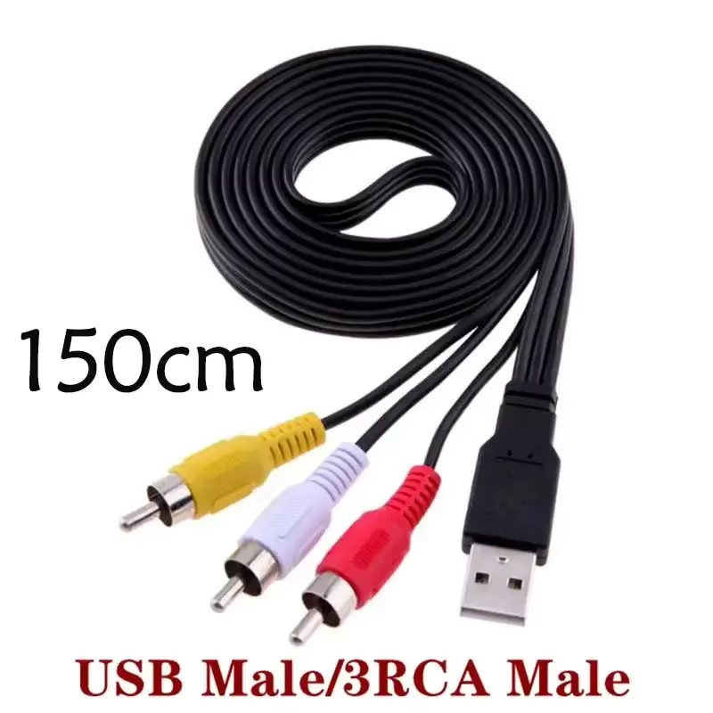 BSN USB auf 3 Cinch Adapter Audio Video Konverter Multicolour - Bild 3