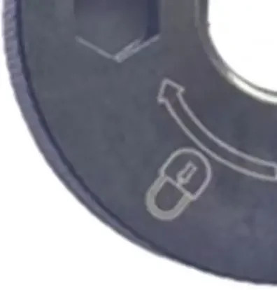DeWalt Ersatz-Sechskantmutter mit Flansch N484249 für Winkelschleifer DCG413 DCG414 DCG418 - Bild 1