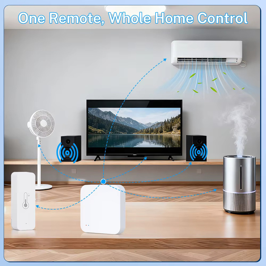 Tuya Zigbee 3.0 Gateway IR-Fernbedienungs-Hub WiFi-Mesh-Bridge in Weiß für Alexa, Google und Smart Life - Bild 3
