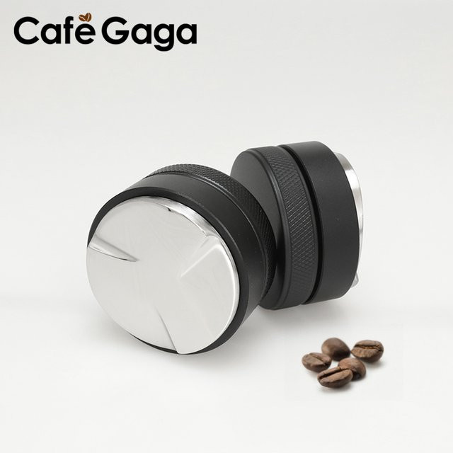 CafeGaGa Kaffeeverteiler aus Edelstahl mit 3 abgewinkelten Schrägen für 51 mm, 54 mm und 58 mm Siebträger, Farbe Silber - Bild 1