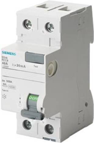 Siemens FI-Schutzschalter 5SV4616-0 RCD AC 63A 0,3A 230V in Weiß - Bild 1