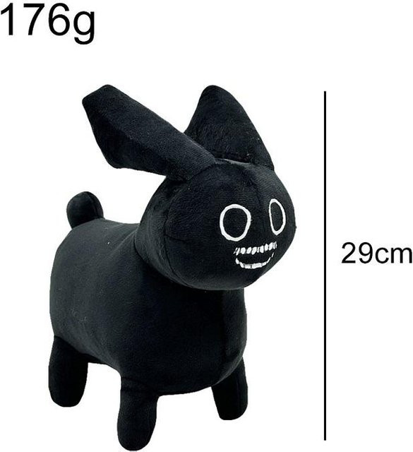Yiran toy Gubby Kaninchen Plüschtier, Weiß Schwarz - Bild 1