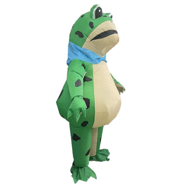 Frosch Aufblasbare Kleidung Krötenkapuze Kostüm - Bild 1
