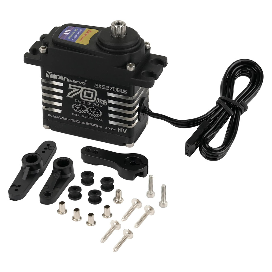 Stemedu Digital YP3270BLS RC Servo, Bürstenloser Motor, IP68, mit Stahl Getriebe, 25T Arm - Bild 4