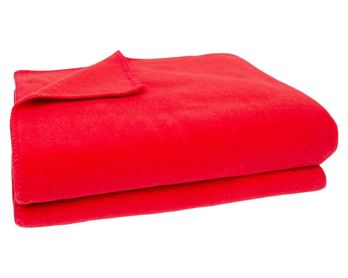 Zoeppritz Soft-Fleece Wohndecke 103291 in Schwarz und Rot, flauschig und Oeko-Tex Standard 100 zertifiziert - Bild 1