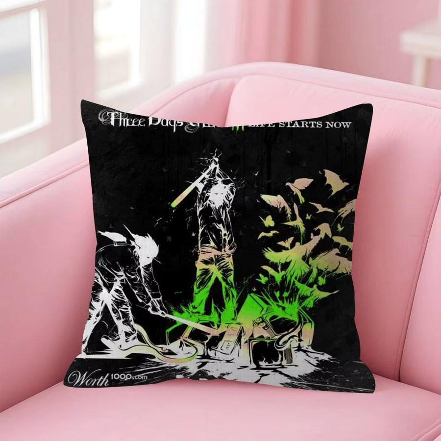 Personalisierte Deko-Kissen Three Days Grace Band Design von kayoom, quadratisch, B/T/H: 45 x 45 x 45 cm - Bild 4
