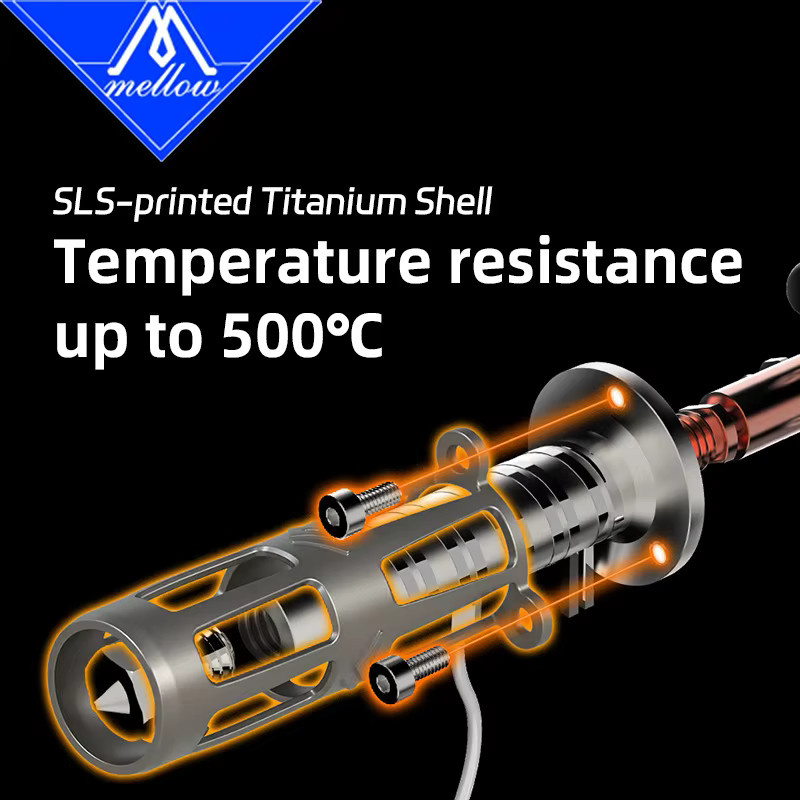 Mellow 400C Goliath Heatshield Socken Hülle für Goliath Air/Water 3D-Drucker Hotend Hochtemperatur-Isolierhülle - Bild 2