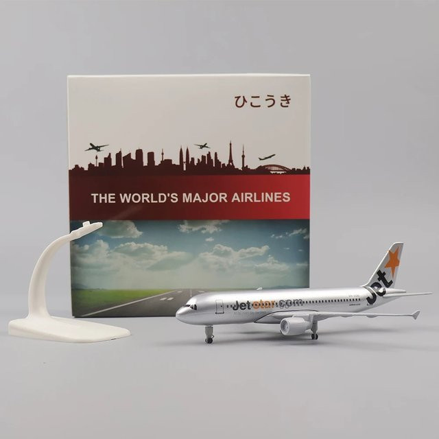 ZOCO Jetstar Airlines A320 Modellflugzeug, Metall, 20 cm - Bild 1