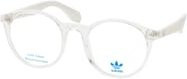 adidas Originals OR 5075 Brille, Rund, Vollrand, transparent, Unisex, Kunststoff - Bild 1
