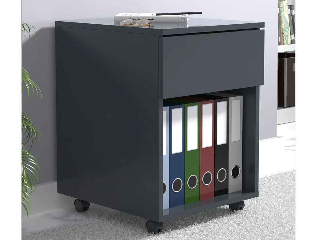 VCM Rollcontainer Dalosa mit 1 Schublade und Fach, Anthrazit/Grau, B: 39 cm, T: 45 cm, H: 55 cm - Bild 4