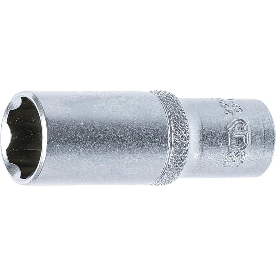 BGS Steckschlüssel-Einsatz Super Lock tief, Antrieb Innenvierkant 3/8 Zoll, Schlüsselweite 16 mm, silber - Bild 2
