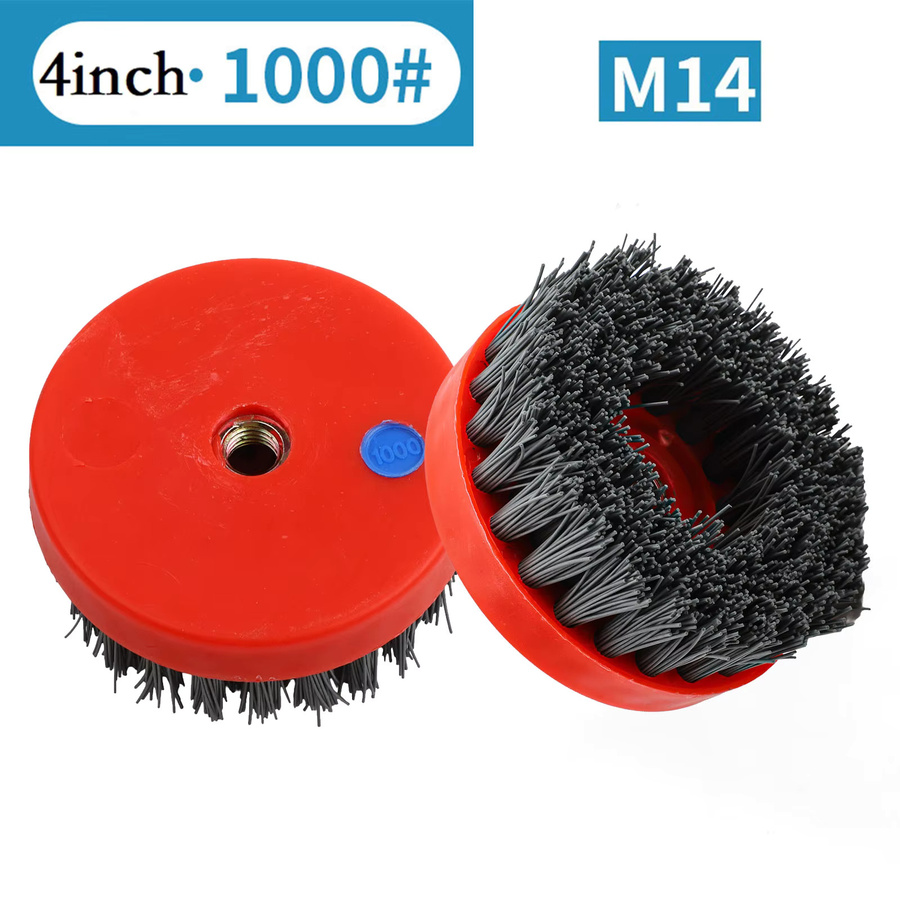VIBRATITE Schleifbürste für Winkelschleifer in Rot - Bild 4
