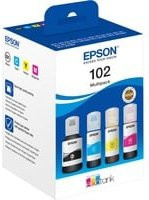 Epson EcoTank 102 Nachfülltinte Multipack Schwarz, Cyan, Magenta, Gelb - Bild 1
