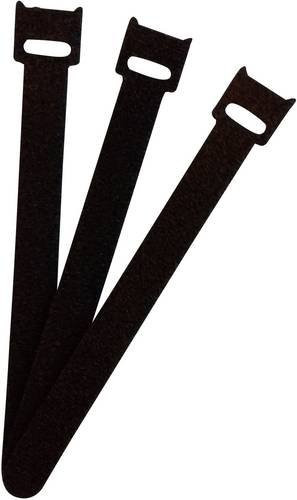 FASTECH Klettkabelbinder zum Bündeln in Schwarz, 100 Stück, Länge: 15 cm, Breite: 1,3 cm - Bild 1