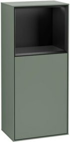 V&B Finion Seitenschrank mit LED-Beleuchtung und Glasfachboden, rechts, geölt und lackiert, B: 41,8 cm, H: 93,6 cm - Bild 1