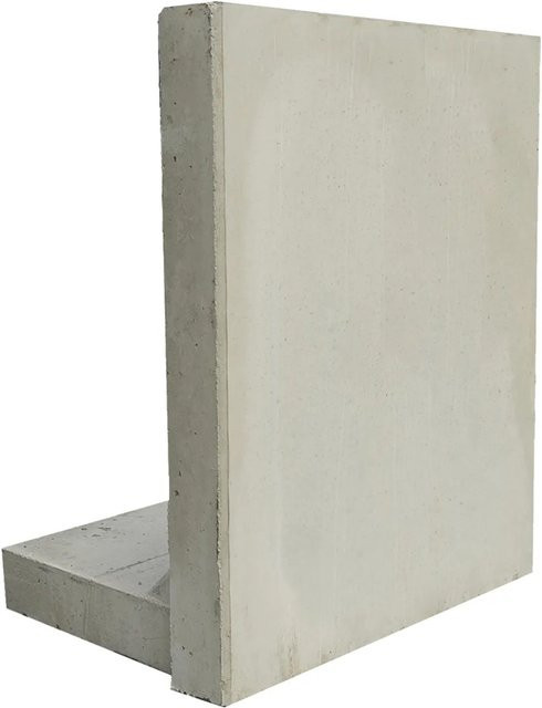 EHL Stützwinkel L-Stein in Grau, B/H: 100 x 105 cm, Wandstärke: 12 cm - Bild 1