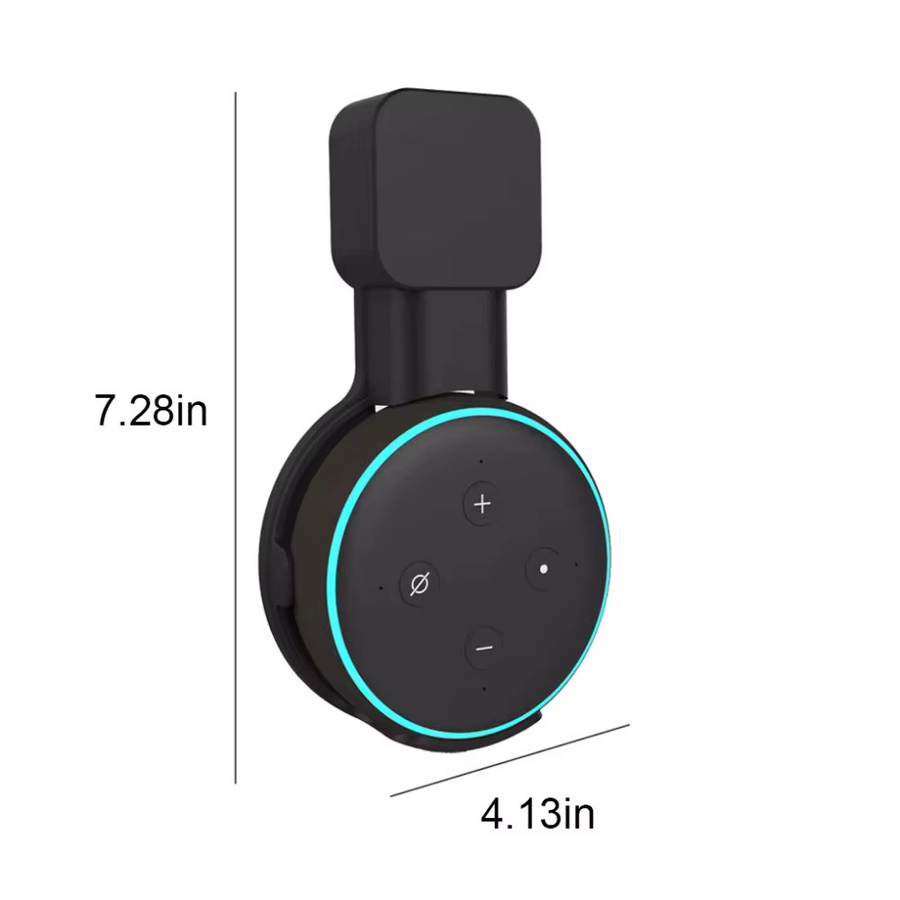 Wandhalterung für Echo Dot 3. Generation mit Kabelmanagement in Schwarz - Bild 5