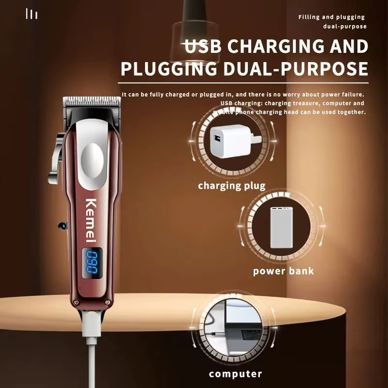 Kemei KM-233 Elektrischer Haarschneider für Herren - Bild 4