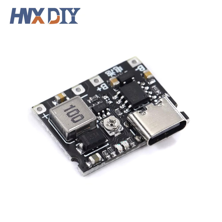 TP4056 DIY Kit Lithium Li-Ion 18650 Ladegerät mit DC-DC Step Up Boost Modul, 3,7 V 4,2 V, Schwarz - Bild 3