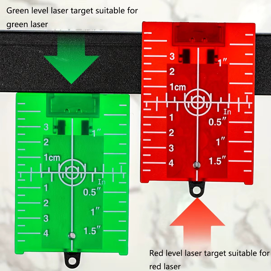 NIUXIANG Magnetische Laser Target Bodenzielplatte mit Halterung für Strahllaser in Grün und Rot - Bild 5