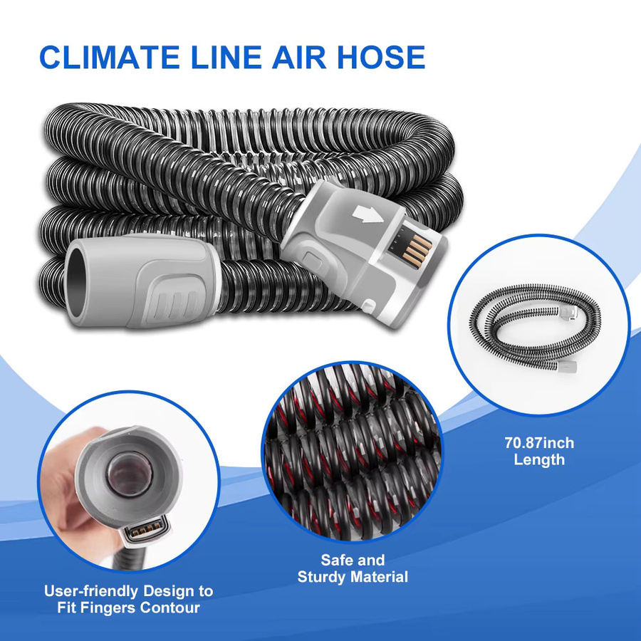 SALORIE Beheizter CPAP Schlauch für Airsense 11 und Aircurve 11 mit Wasserkammer-Tank in Grau - Bild 3