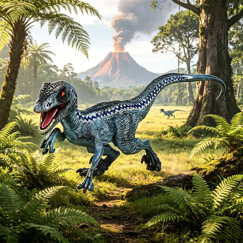 Oenux Jurassic Dinosaurier-Modell, Actionfiguren, Indominus Rex, Mosasaurus, Blue Velociraptor - Bild 2
