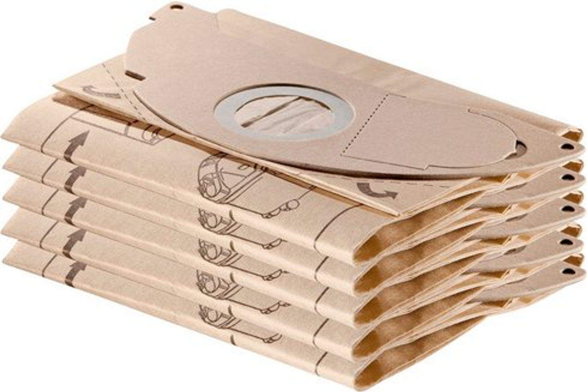 Kärcher Staubbeutel-Set SE 3001 aus Papier für Nass- und Trockensauger, 5er Set, beige - Bild 2