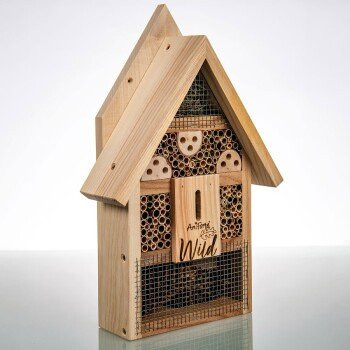 AniForte Wild Insektenhotel mit Lockstoff aus Holz in Braun - Bild 1