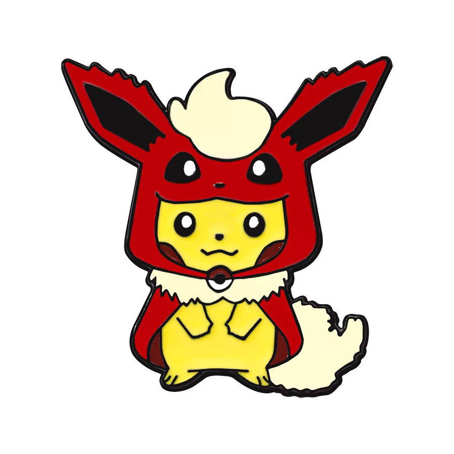 Bandai Pokémon Pikachu & Eevee Mashup Emaille-Pins, 9-teiliges Set - Bild 2