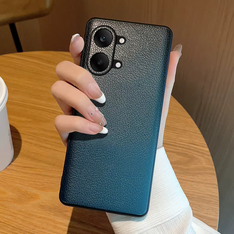 Xiaomi Business Schutzhülle aus Lychee-Leder für Poco X8 Pro Max F9 Ultra M8 Pro F9 Pro F7 F6 in Schwarz mit Linsenschutz - Bild 3