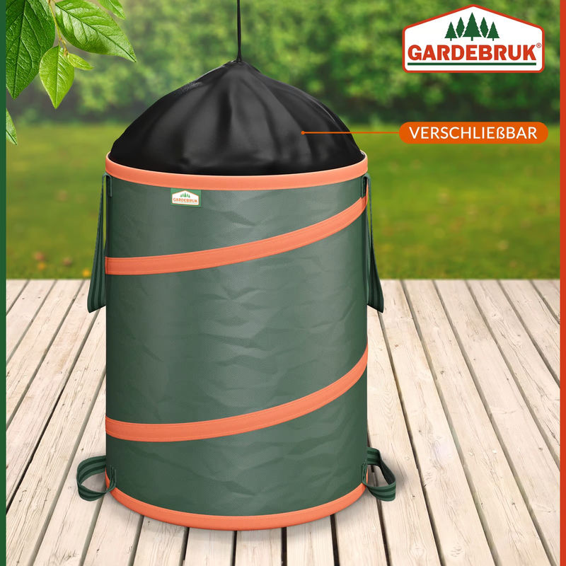 3er-Set Popup Gartenabfallsack in Grün mit je 165 Litern Volumen - Bild 4