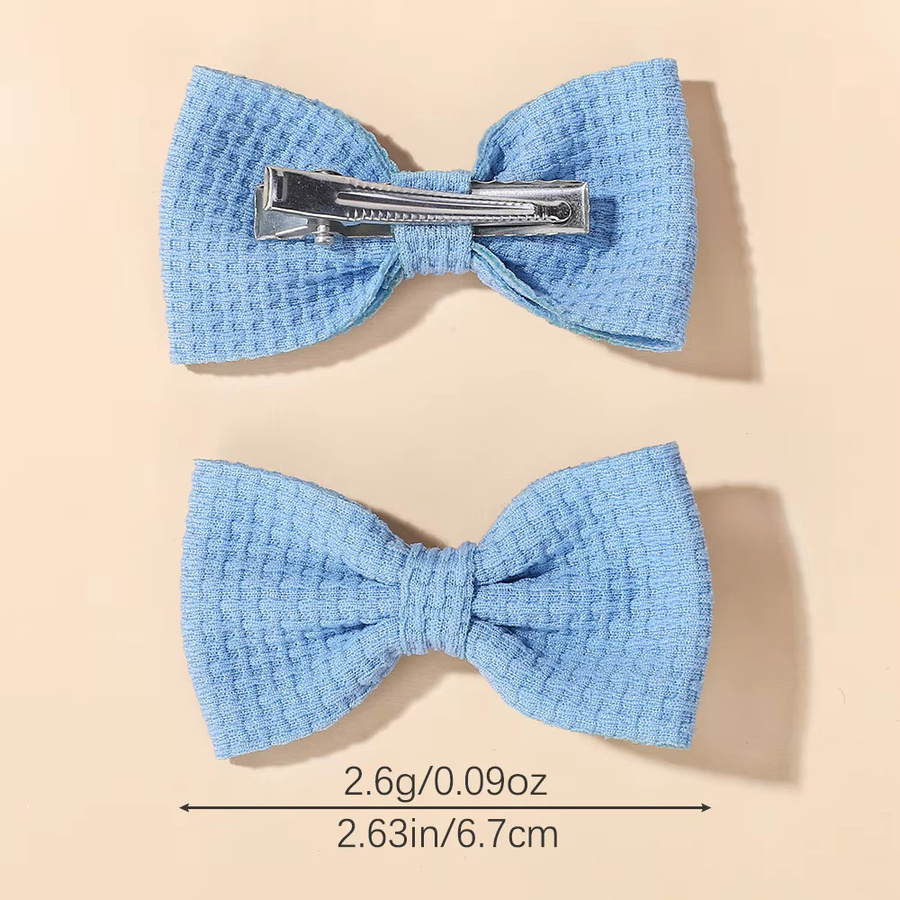 Haarspangen Waffelmuster, Kinder, Baby Bows - Bild 1