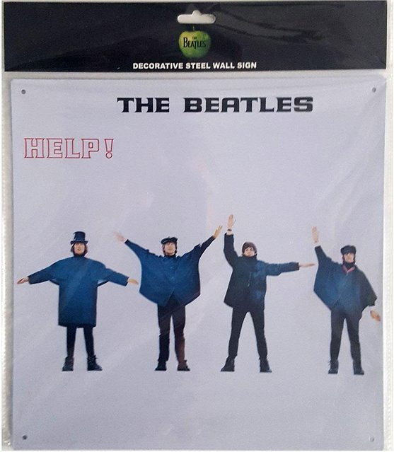 Die Beatles Help! Albumcover Stahlplakette für die Wand, Breite: 30 cm, Höhe: 30 cm - Bild 1