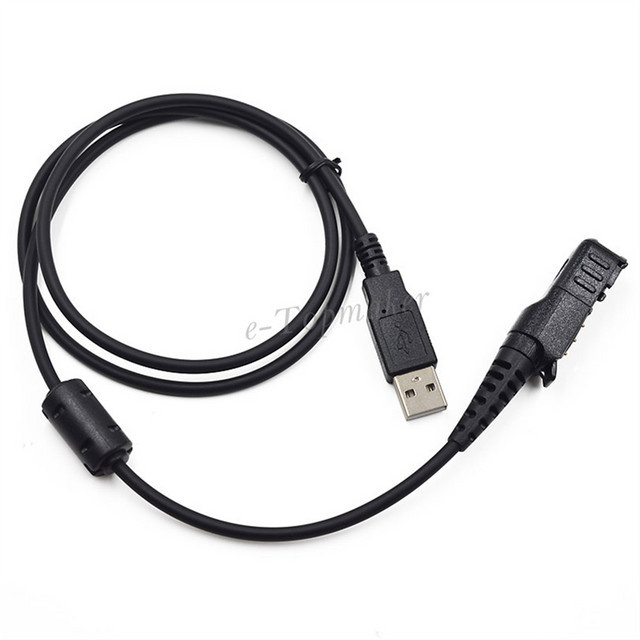 Motorola USB Programmierkabel für MOTOTRBO Walkie Talkies in Schwarz - Bild 1
