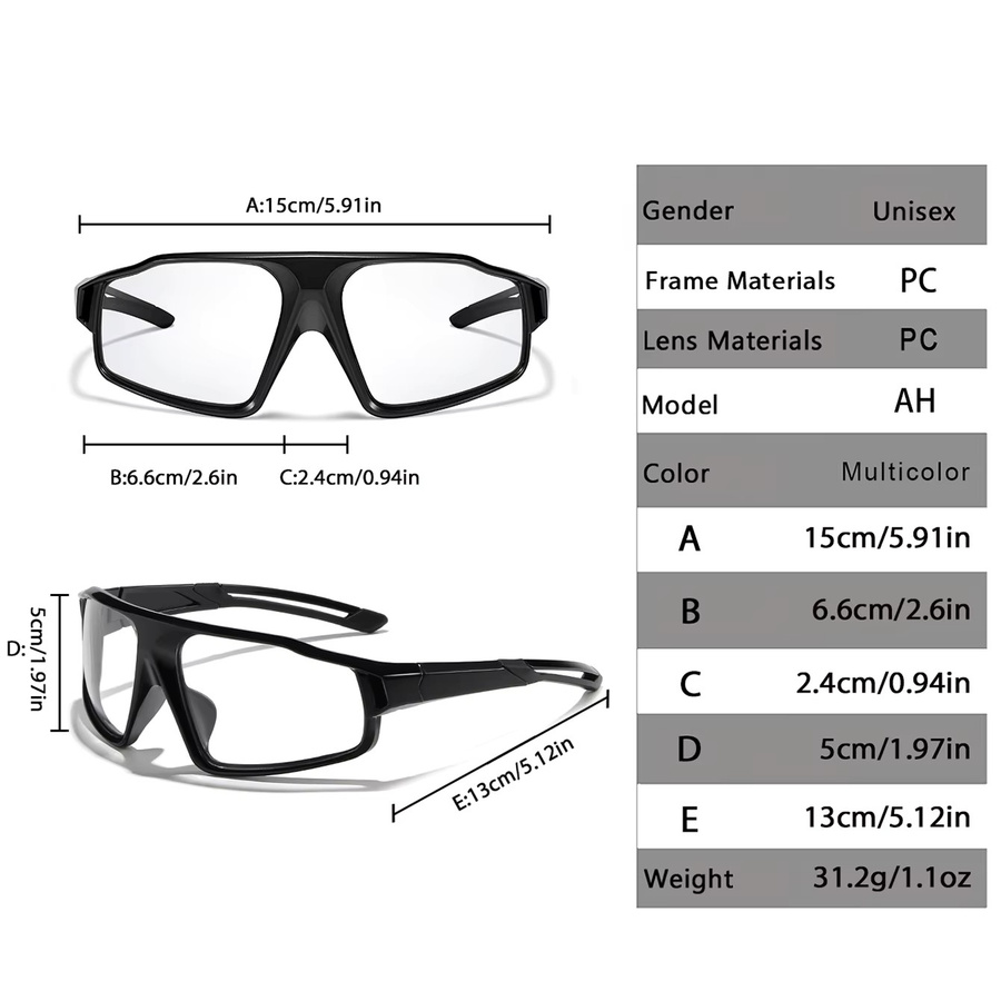 LOISRUBY Radsportbrille, Vollrand, Photochrom, Unisex, Kunststoff - Bild 2