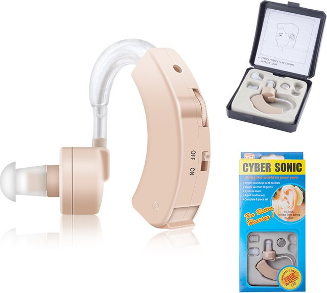 XceeFit Super Mini Hörgerät mit einstellbarer Tonverstärkung für Gehörlose und Senioren in Weiß oder Beige - Bild 1