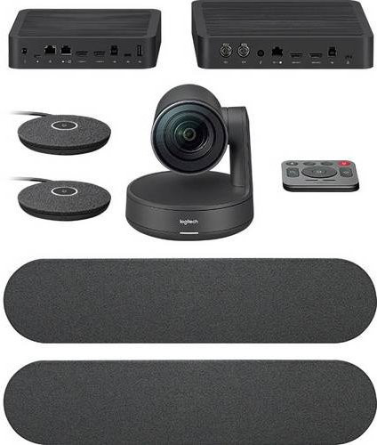Logitech Rally Plus Modulares 4K UHD Videokonferenzsystem in Schwarz und Grau mit Webcam und Mikrofon für bis zu 46 Teilnehmer - Bild 3