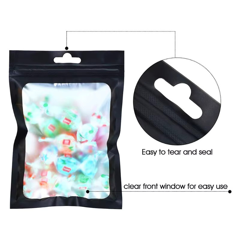 100 Stück transparente Flachfolien-Druckverschlussbeutel aus Kunststoff für Badesalz und Kosmetik, wiederverschließbare Mini-Beutel - Bild 6