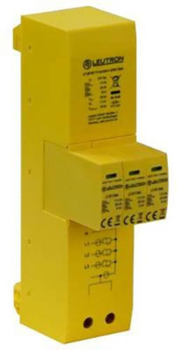 Leutron 381682 LT ZP ST T1+2+3/3+1-275-7.5kA Überspannungsschutzgerät für Verteilerschrank in Gelb - Bild 1