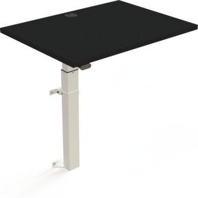 STIER Elektrisch höhenverstellbarer Steh-Tisch 501-9 zur Wandmontage in Schwarz, B: 80 cm, T: 60 cm - Bild 1