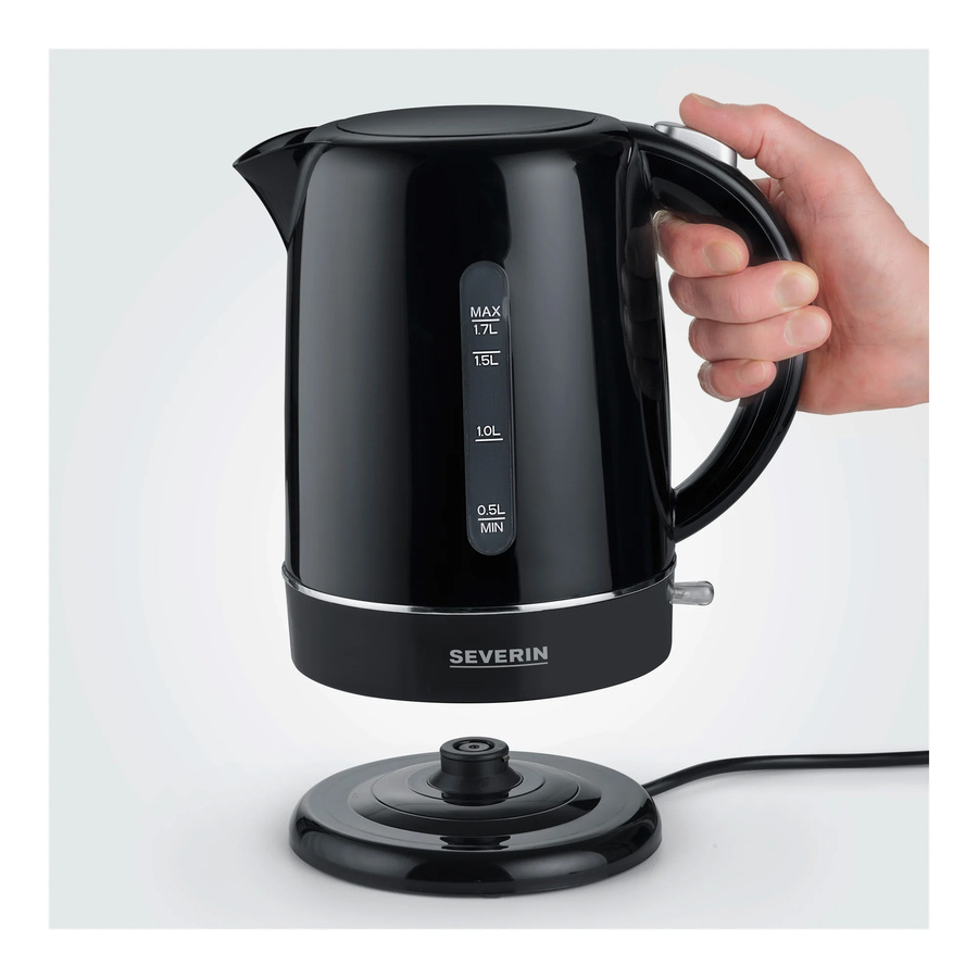 Severin Wasserkocher WK 4322 in Schwarz mit 1,7 l Fassungsvermögen - Bild 2