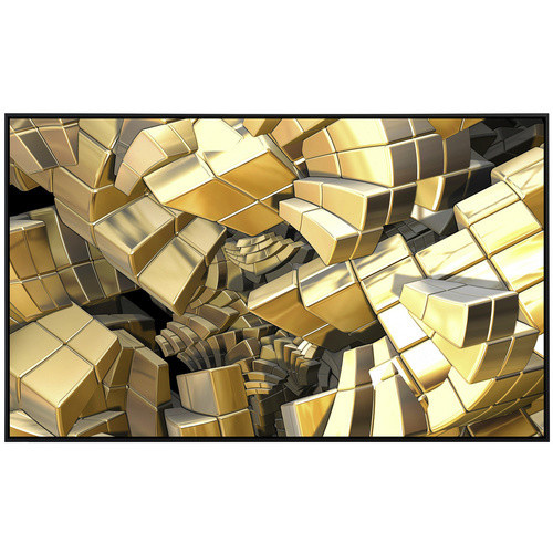papermoon Infrarotheizung EcoHeat Fraktale goldene Treppe mit Matt-Effekt in Bunt, B/H/T: 120 x 60 x 60 cm - Bild 2