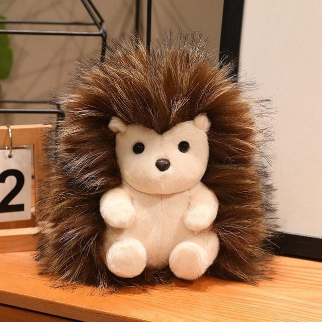 Yiran toy Igel-Stofftier, Plüsch / Textil, Braun, 25cm - Bild 1